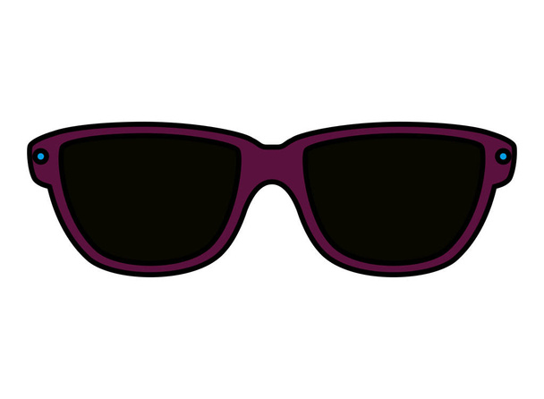 summer sunglasses accessory icon - Vector, Image
