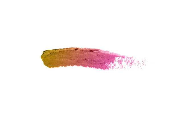Мазок и текстура помады или акриловой краски изолированы на белом
 - Фото, изображение