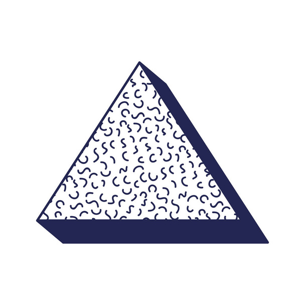 треугольная геометрическая фигура с рисунком девятнадцати
 - Вектор,изображение