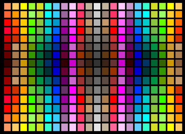Abstract lighting background with color squares - Vector, Image