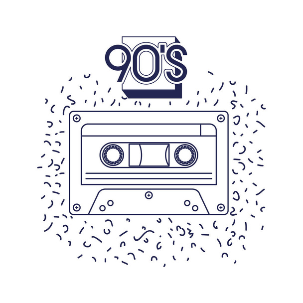 icône de musique de cassette rétro
 - Vecteur, image
