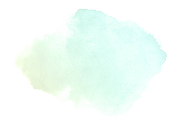 Image abstraite de fond aquarelle avec une éclaboussure liquide de peinture aquarelle, isolée sur du blanc.
 - Photo, image