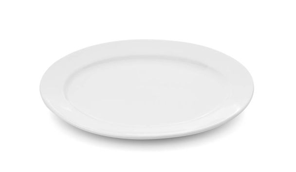piatto bianco su sfondo bianco - Foto, immagini