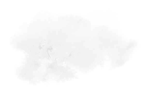 Imagen de fondo de acuarela abstracta con una salpicadura líquida de pintura acuarela, aislada en blanco. Tonos blanco y negro
 - Foto, Imagen