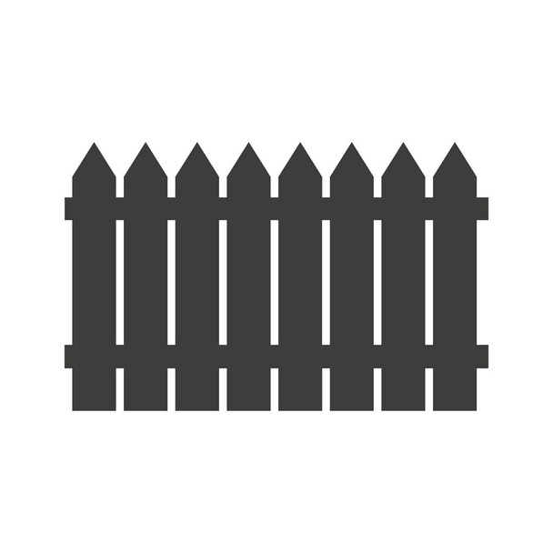 Icono de valla. Web simple icono negro, se puede utilizar como icono de elemento web sobre fondo blanco
 - Vector, imagen