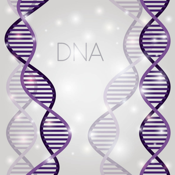 DNA分子構造パターン - ベクター画像