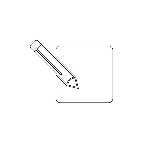 Schriftauswahl Editor Stift Umrisssymbol. Zeichen und Symbole können für Web, Logo, mobile App, ui, ux verwendet werden - Vektor, Bild