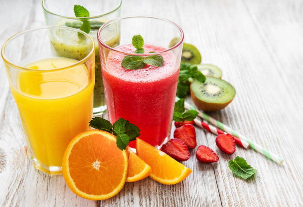 Healthy fruit smoothies  - Photo, Image