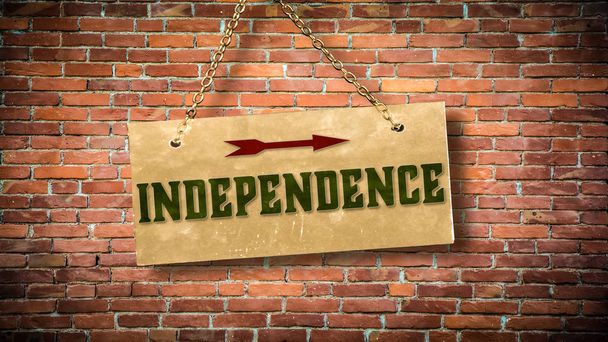 Πινακίδα προς την ανεξαρτησία - Φωτογραφία, εικόνα