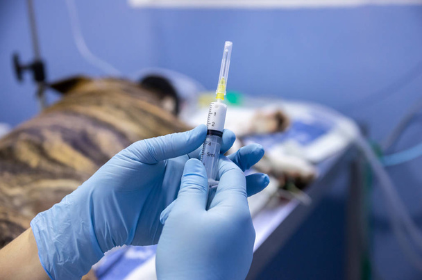 Anesthetic drug in syringe - Photo, Image