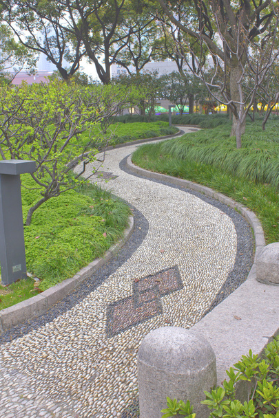 caminos pavimentados de piedra en el parque
 - Foto, imagen