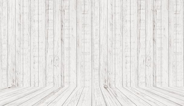 Vintage wood pattern texture in perspective view for background. - Photo, Image