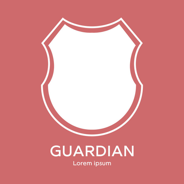Shield icon. Security company logo. Abstract symbol of protection. Clean and modern vector illustration. - Vector, Image