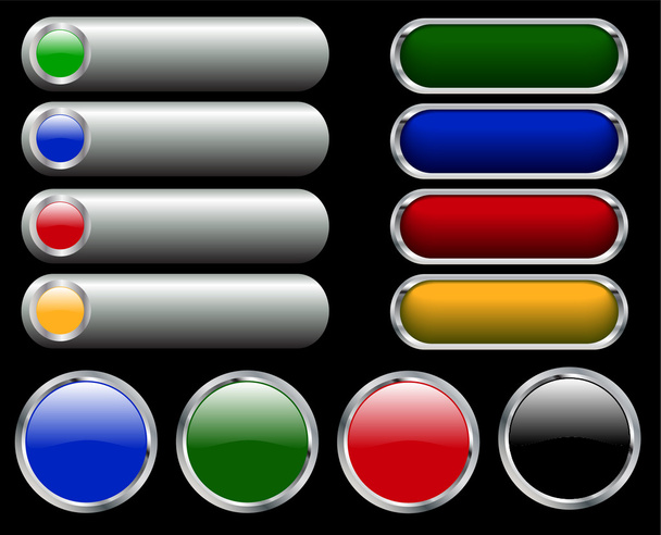 γυαλιστερά κουμπιά Ιστού - Διάνυσμα, εικόνα