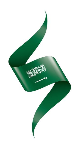 Bandeira da Arábia Saudita, ilustração vetorial sobre um fundo branco
 - Vetor, Imagem