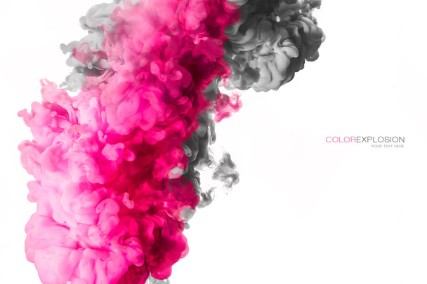 akril festék a víz. színes robbanás - Fotó, kép