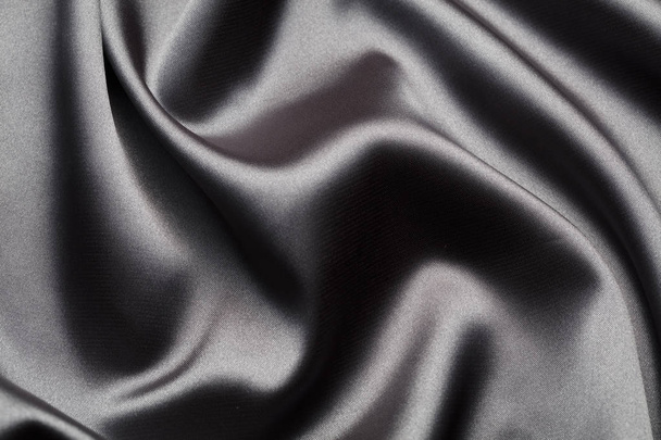 Textura de fondo abstracta y elegante con ondas de seda, tela de satén de lujo
 - Foto, Imagen