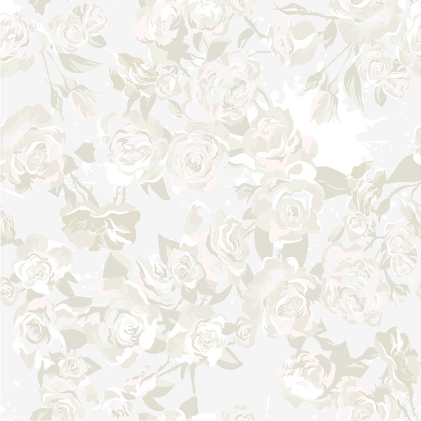 Floral seamless pattern with rose - Vector, Image
