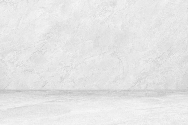 White Cement Wall Grunge Background , Closeup Grunge Texture White Paint Concrete Wall design background - Fotoğraf, Görsel