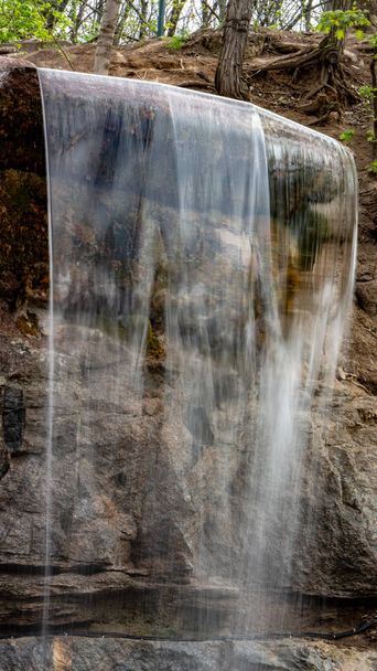 New waterfall in Sophia old dendropark, in the city of Uman, Ukraine - Photo, Image