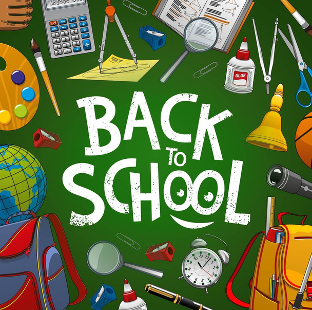 Start of new studying year, back to school - Vector, Image
