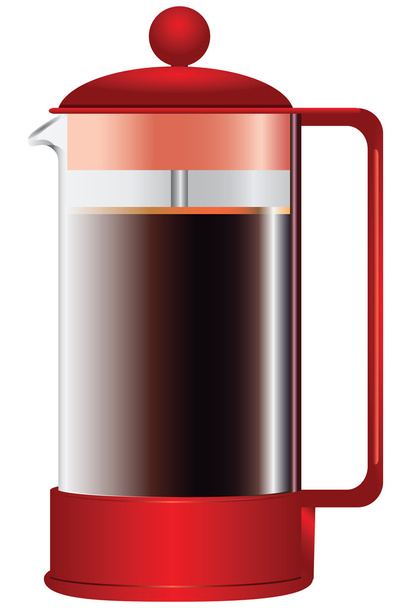 Press Coffee Maker - Vector, Image