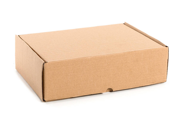Cardboard box on white background - Photo, Image