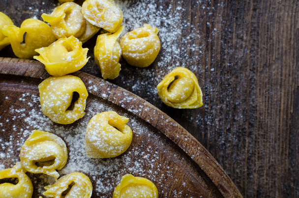 Freshly prepared Italian tortellini - Zdjęcie, obraz
