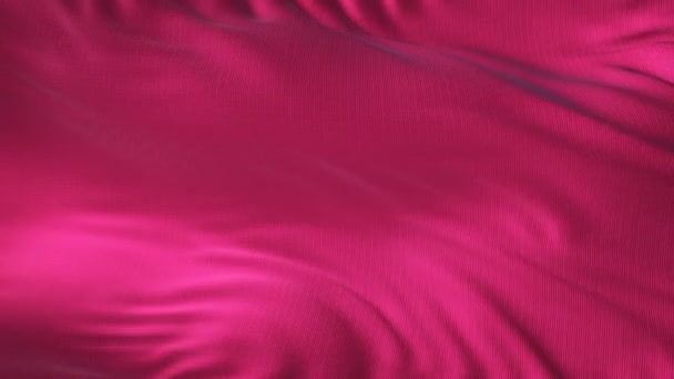 風の抽象的な背景に手を振るピンクの織物 - 映像、動画