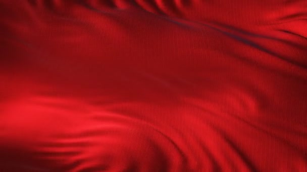 風の抽象的な背景に手を振る赤い織物 - 映像、動画