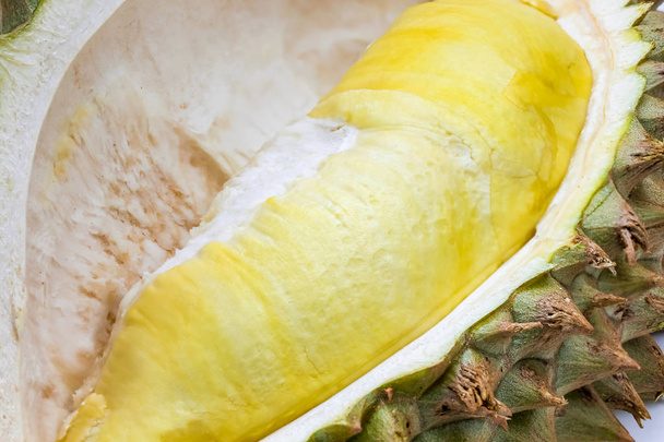 Closeup macro durian rei da fruta dentro
 - Foto, Imagem