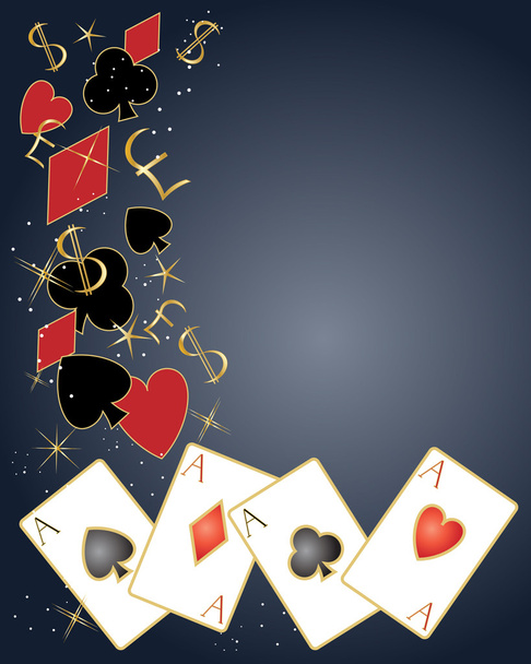 Σχεδιασμός πόκερ - Διάνυσμα, εικόνα