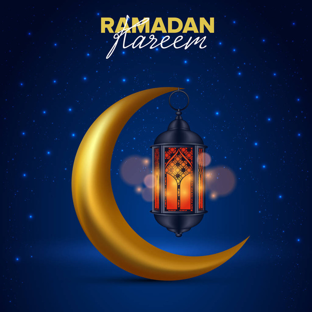 Ramadan festliches Muster, islamische Feiertagsvektorillustration - Vektor, Bild