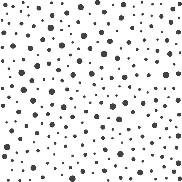 Fond vectoriel sans couture avec des éléments aléatoires. Ornement carrelable noir et blanc. Modèle abstrait pointillé
 - Vecteur, image
