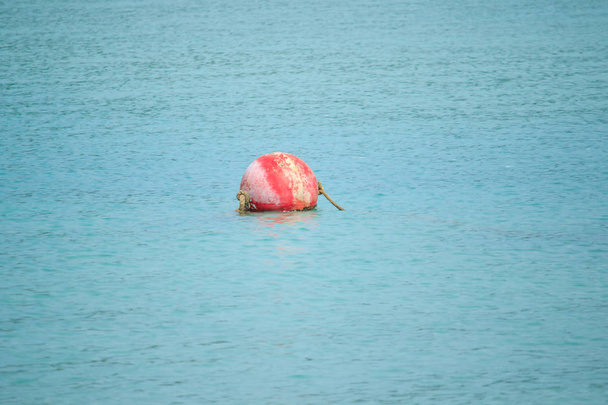 Denizde yüzen şamandıra denizde hizalama için kullanılır - Fotoğraf, Görsel