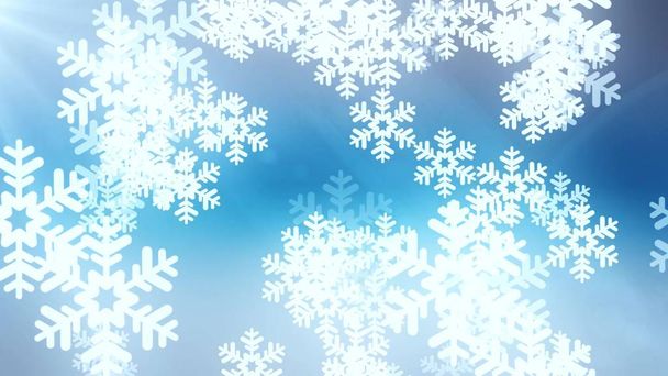random snowflake illustration background New quality shape universal colorful joyful holiday stock image - Photo, Image