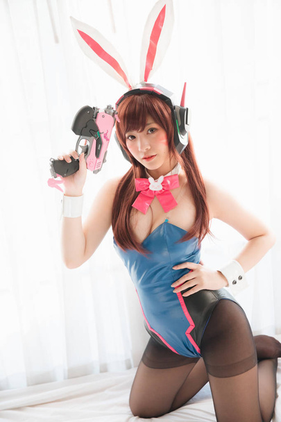 Giappone anime cosplay, ritratto di ragazza cosplay in camera bianca bac
 - Foto, immagini