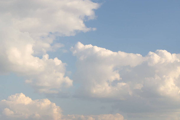 Blue sky and white clouds background - Fotó, kép