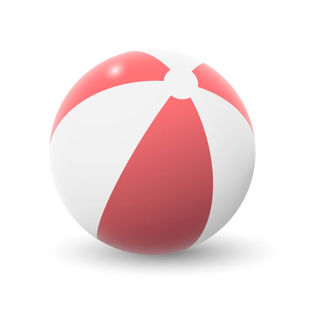 Vector illustration of a beach ball. - Vektor, Bild