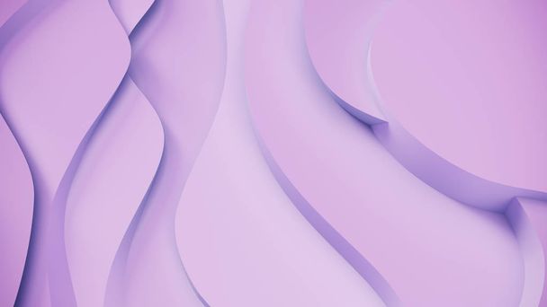 Elegant purple relief. Abstract topographical background. Beautiful fluid design. chaotic ribbons create white flow. 3d illustration - Foto, Imagem