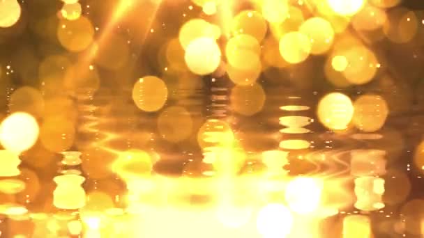 Sommer abstrakt Wasser gelb Hintergrund - Filmmaterial, Video
