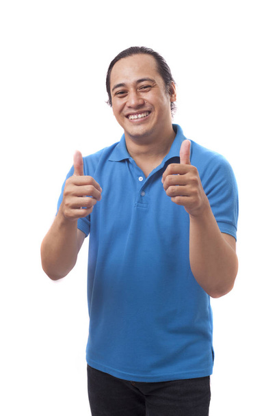Young Man Shows Thumbs Up - Foto, imagen
