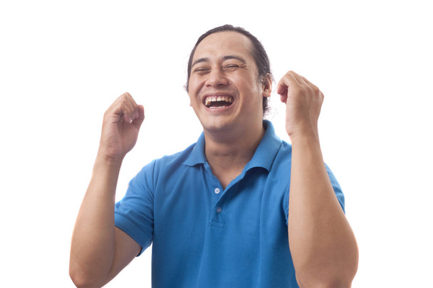 Surprised Happy Asian Man - Φωτογραφία, εικόνα