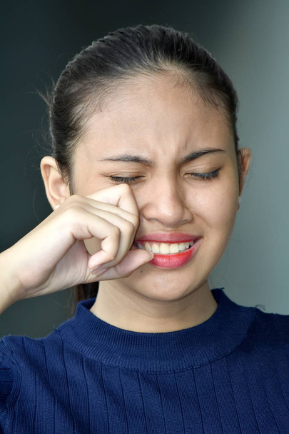 A Crying Teenage Female - Foto, afbeelding