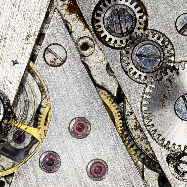 mix of old clockwork mechanical watches, high resolution and detail - Photo, Image