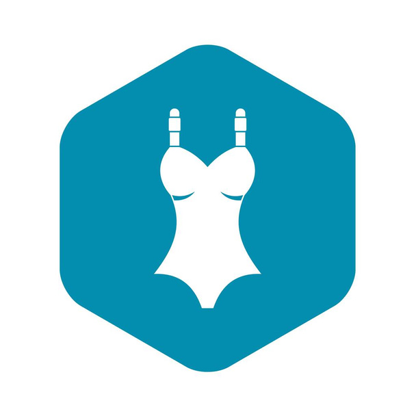 Swimsuit icon, simple style - ベクター画像