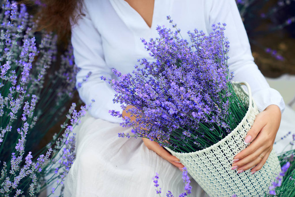 kori laventeli kukka on nainen kädessä
 - Valokuva, kuva