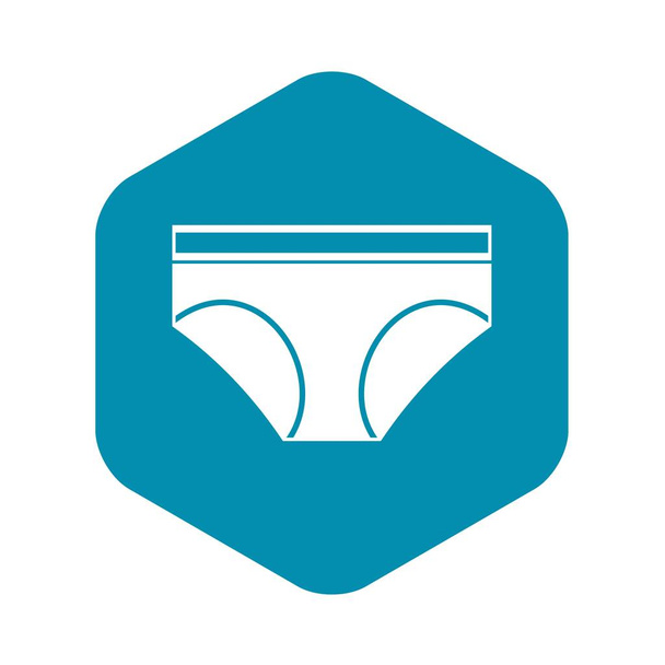 Woman underwear panties icon, simple style - Vektor, Bild