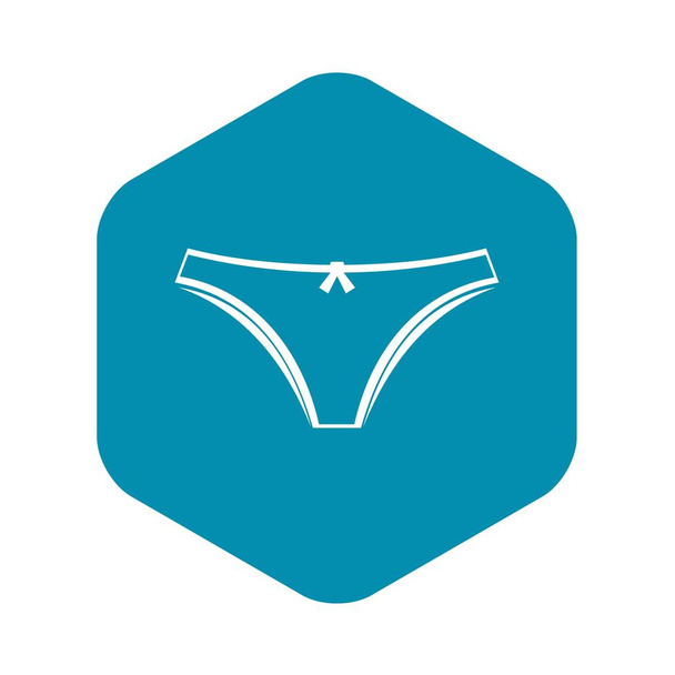 Panties icon, simple style - ベクター画像