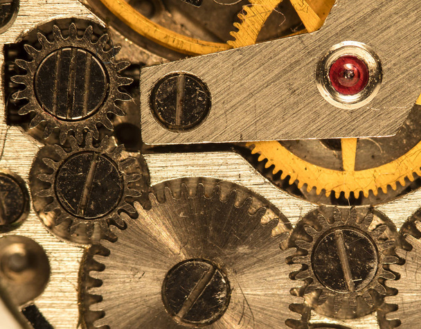 Mischung aus alten mechanischen Uhren mit hoher Auflösung und Detailtreue - Foto, Bild